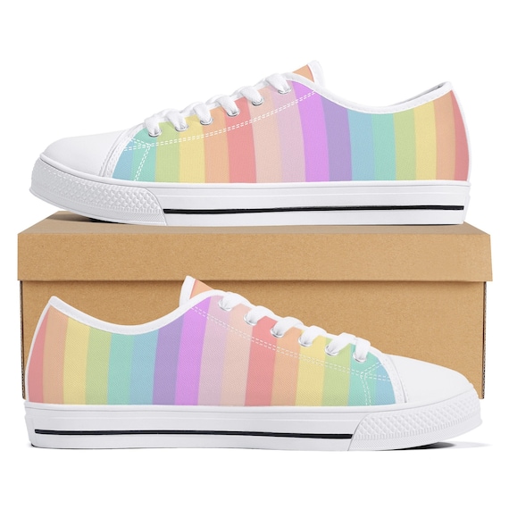 Pastel rainbow store sneakers