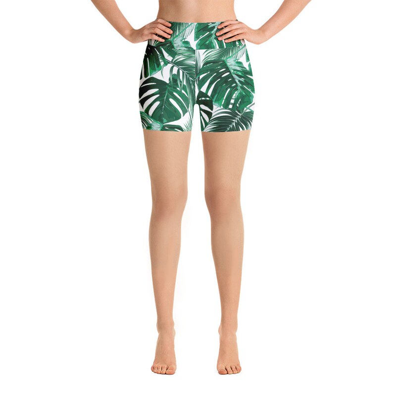 printed yoga shorts