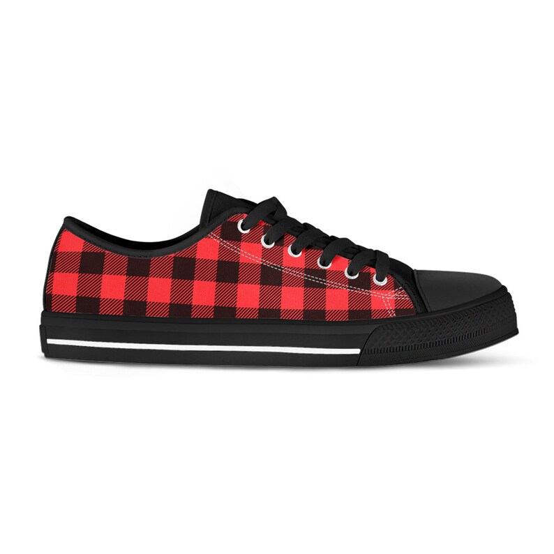 buffalo plaid tennis shoes