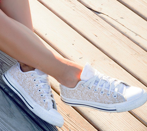 lace tennis shoes for wedding