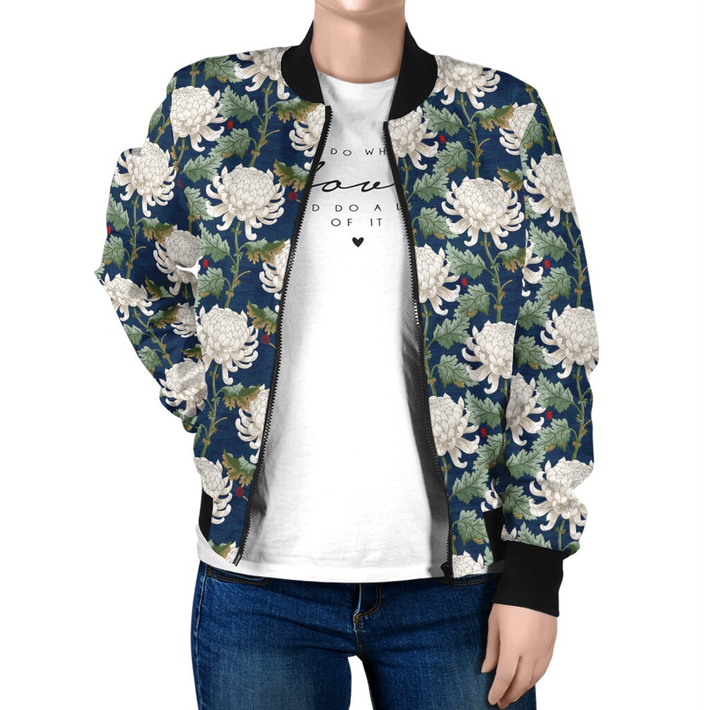 floral letterman jacket