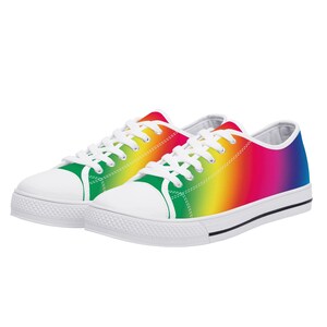 Rainbow Sneakers, Gay Pride Shoes, LGBT Wedding Shoes - Etsy