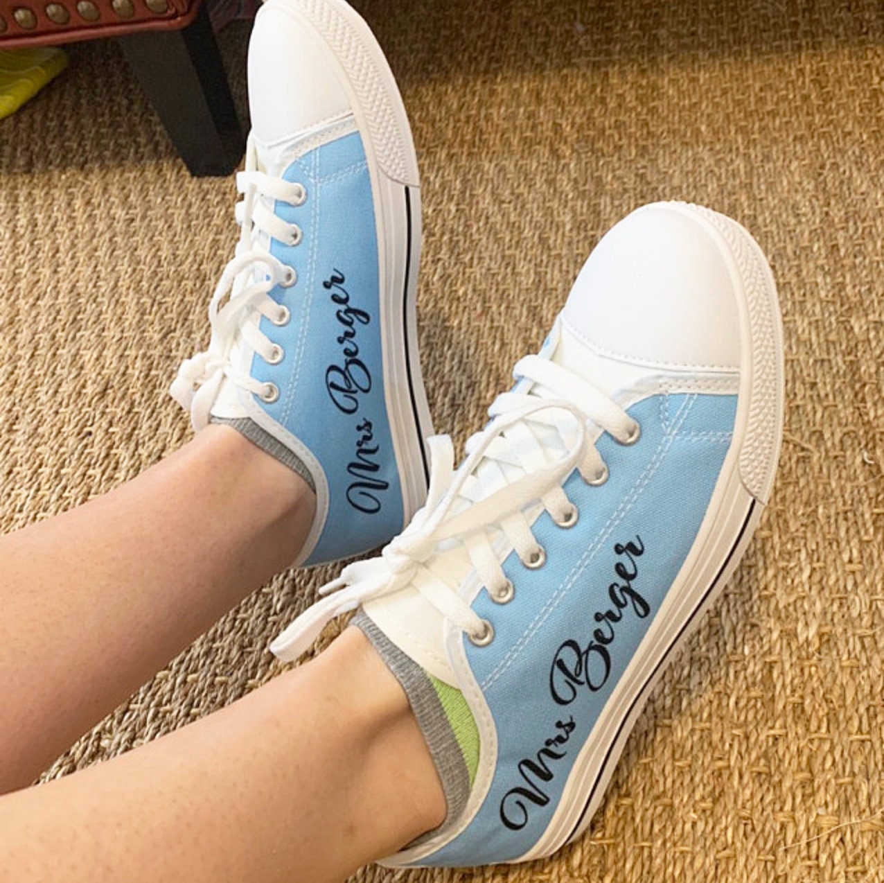blue wedding sneakers