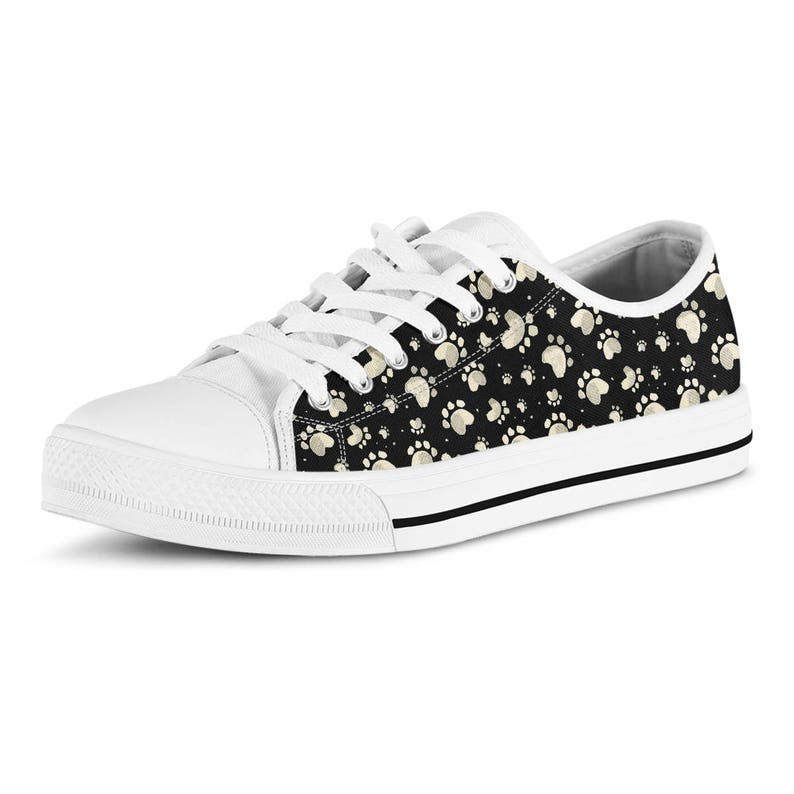 Veterinarian Gift Paw Print Shoes Dog Groomer Gift Dog Lover Gift Tennis Shoes Dog Sneakers Vet Shoes Canvas Shoes Birthday Gift