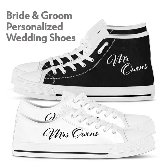personalized wedding sneakers