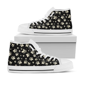 sneakers with dog prints