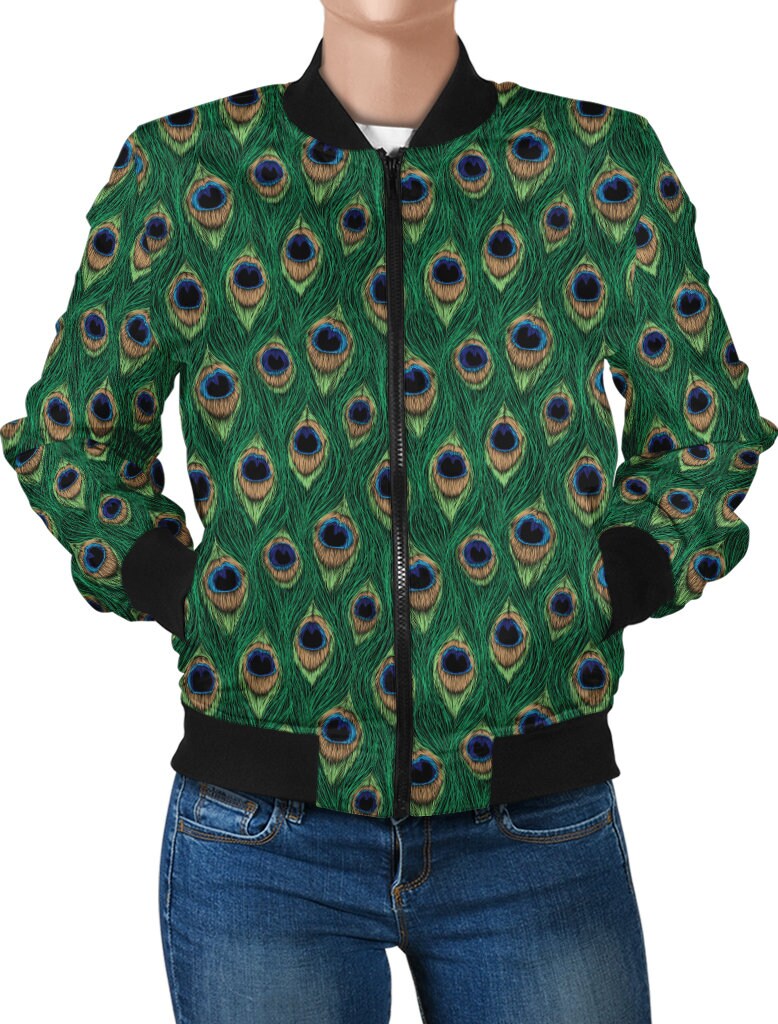 peacock feather jacket