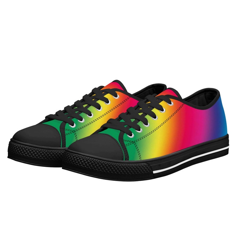 Rainbow Sneakers Gay Pride Shoes LGBT Wedding Shoes - Etsy