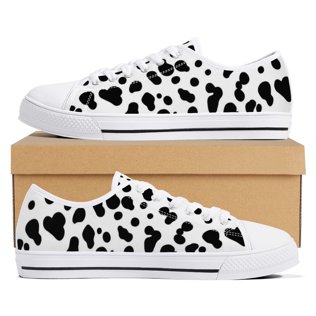 Schuhe Dubu Exclusive Dalmatian Black Spotted Cow Hair