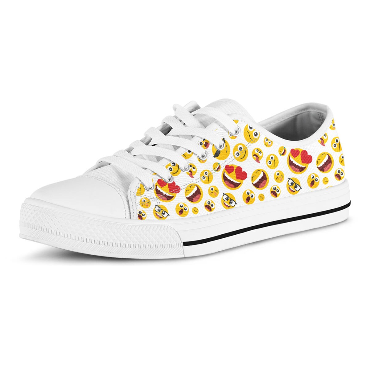 Emoji Sneakers Custom Tennis Shoes Emoticon Shoes Smiley Etsy