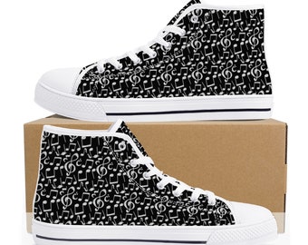 Music Note High Top Sneakers