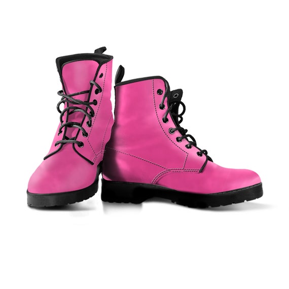 pink combat boots