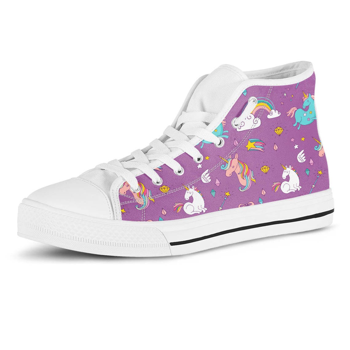 unicorn canvas shoes