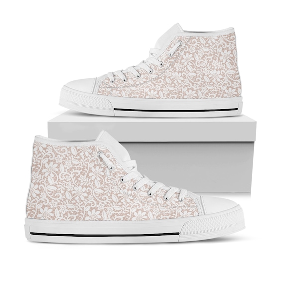 lace bridal sneakers