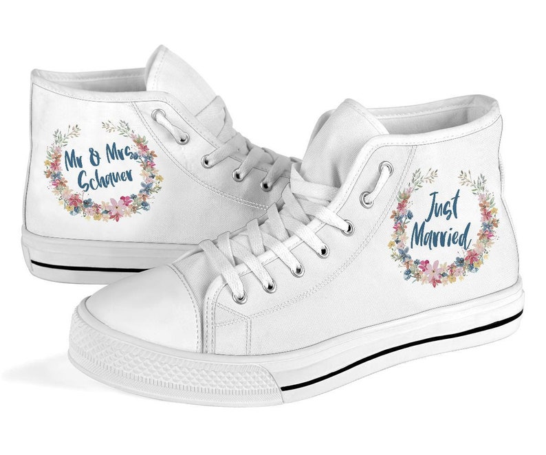 personalized wedding sneakers