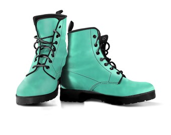 teal green boots