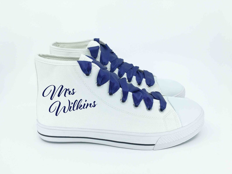 custom bride sneakers