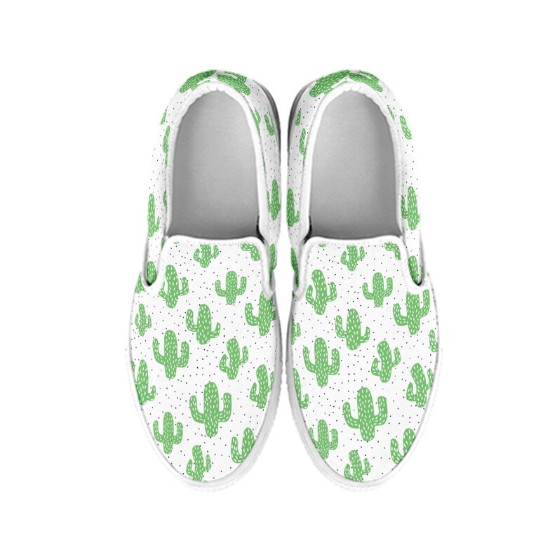 printed slip on shoes