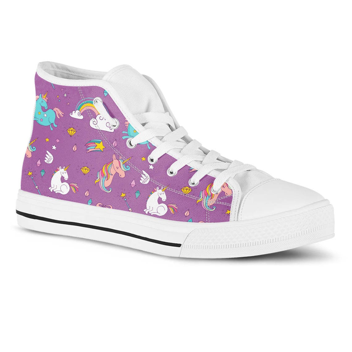 unicorn canvas shoes