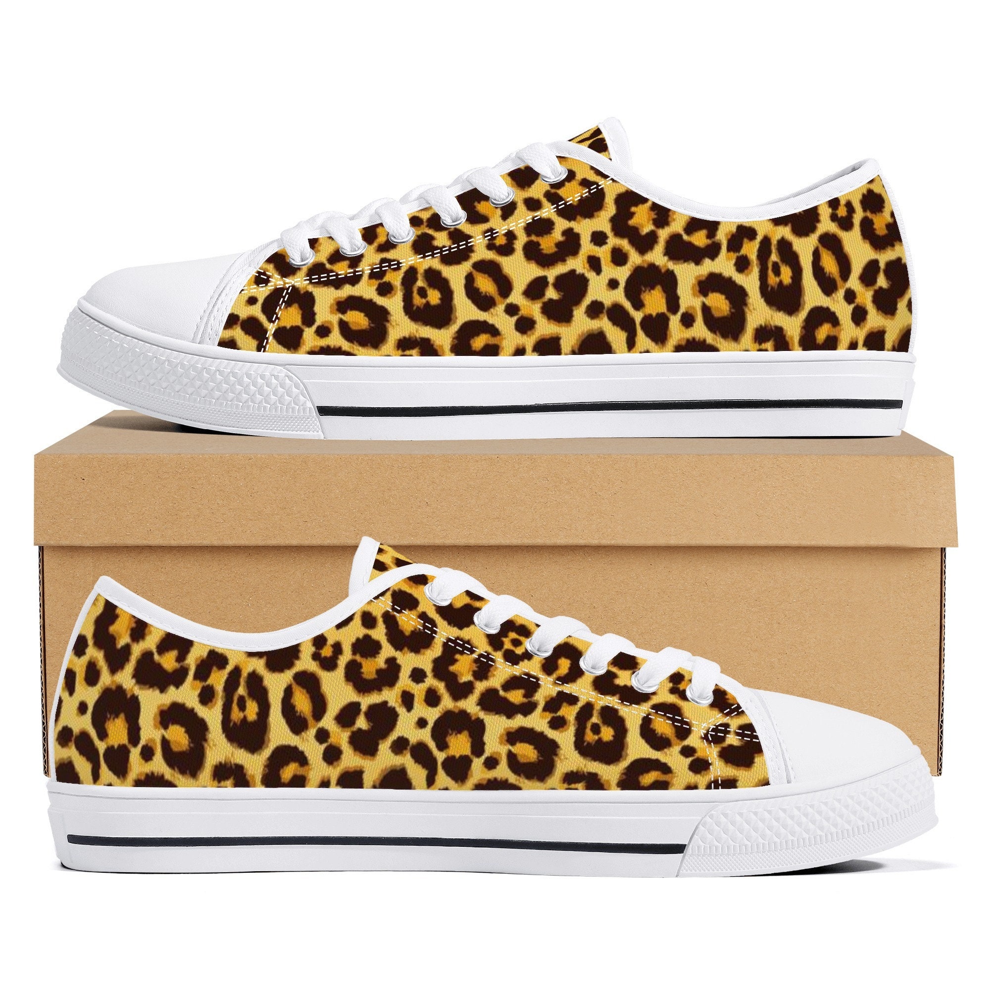 Leopard 2024 print plimsolls