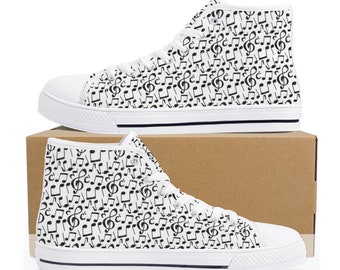 Music Note High Top Sneakers