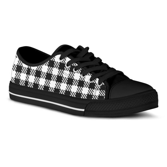 plaid tennis shoes
