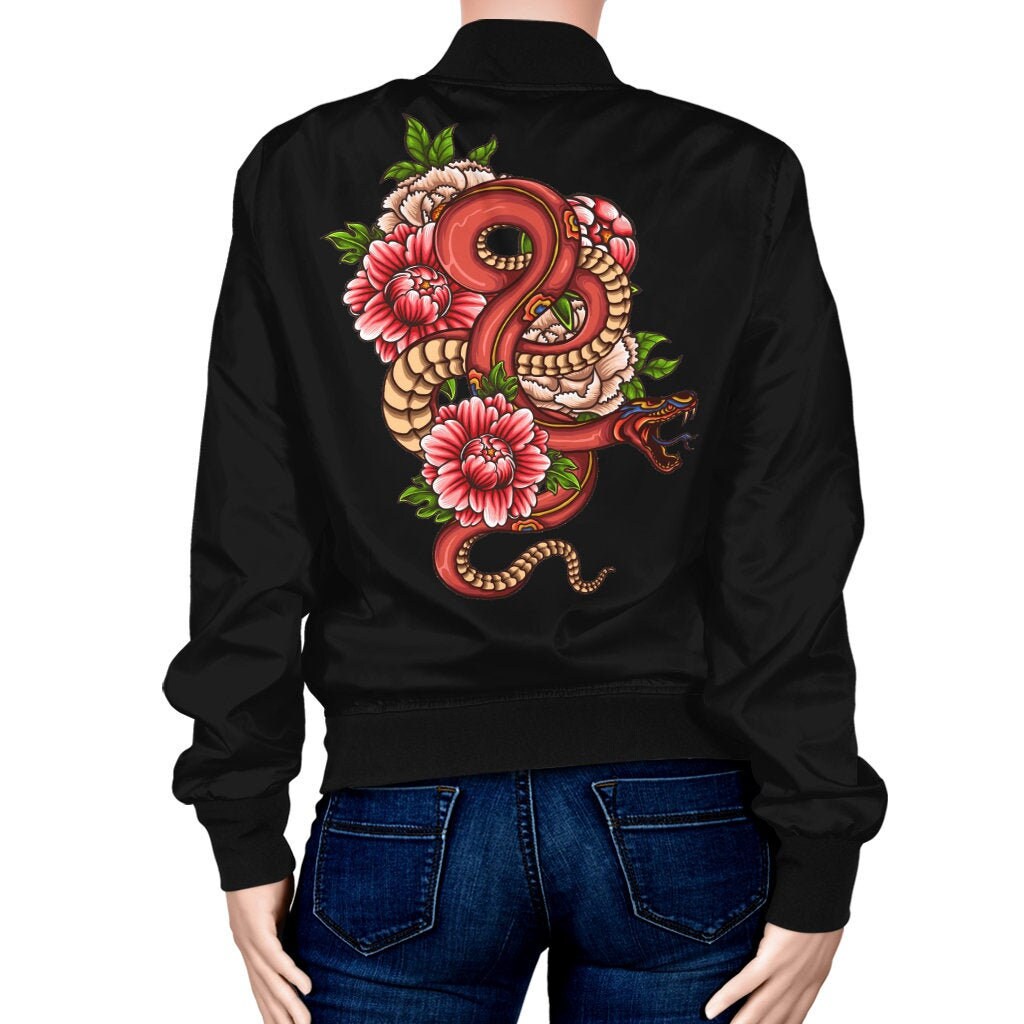 snake bomber jacket