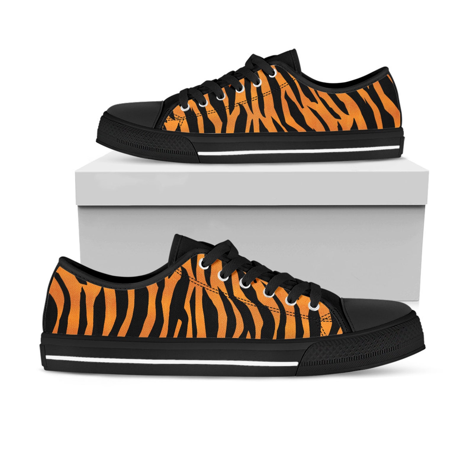 tiger stripe sneakers
