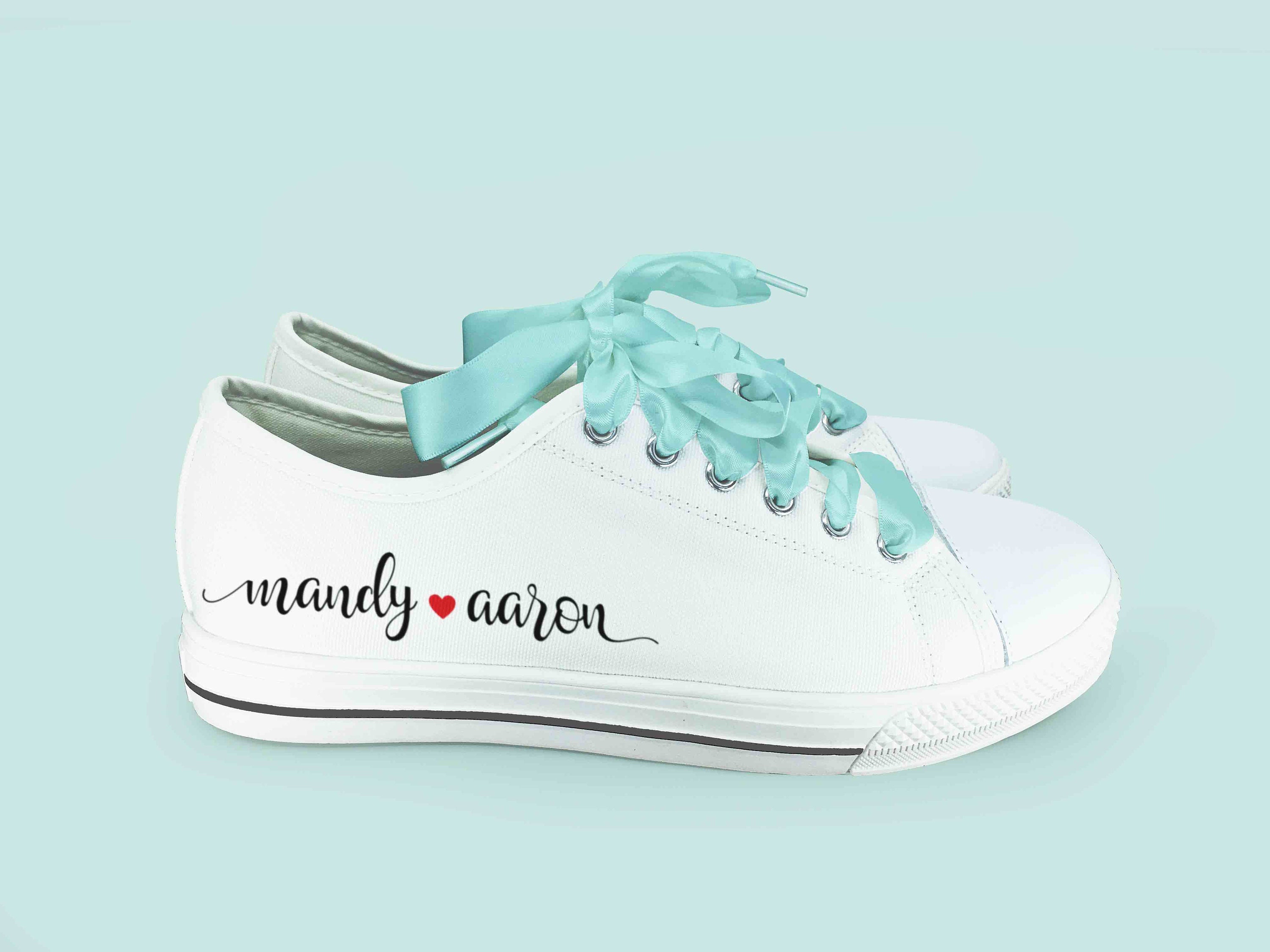custom bride sneakers