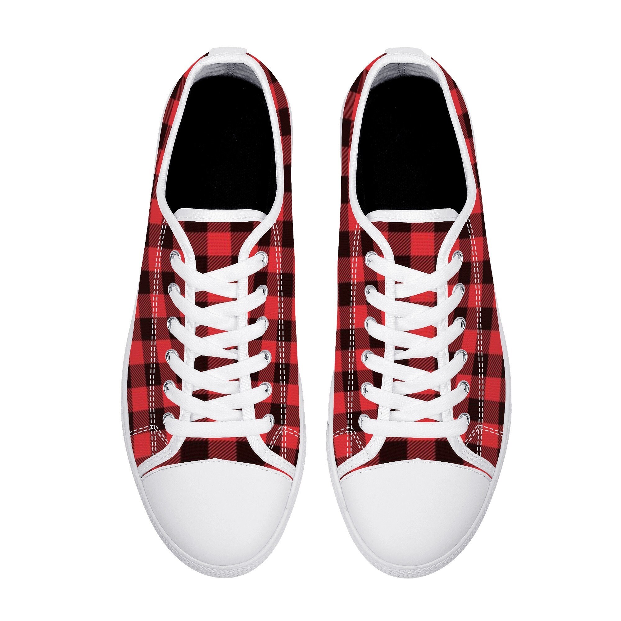 Buffalo plaid tennis shoes outlet