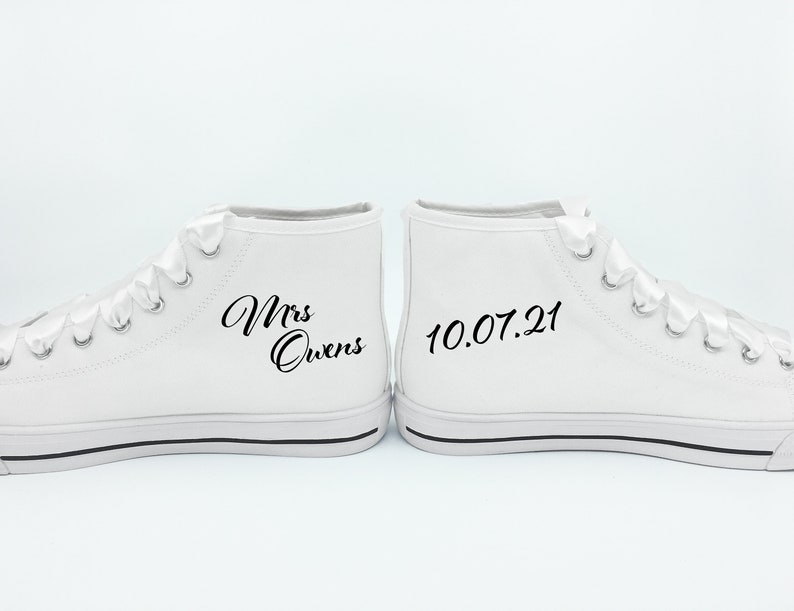 Bridal Sneakers Wedding Sneakers for Bride Personalized - Etsy