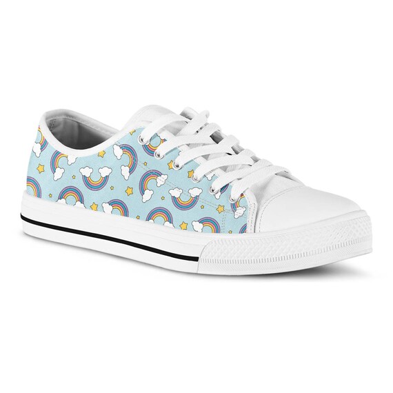 rainbow tennis shoes