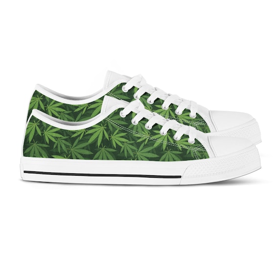 Womens Shoes Slipons Canvas Shoes Casual Sneakers Marijuana Weed Leaf Plimsoll Cool