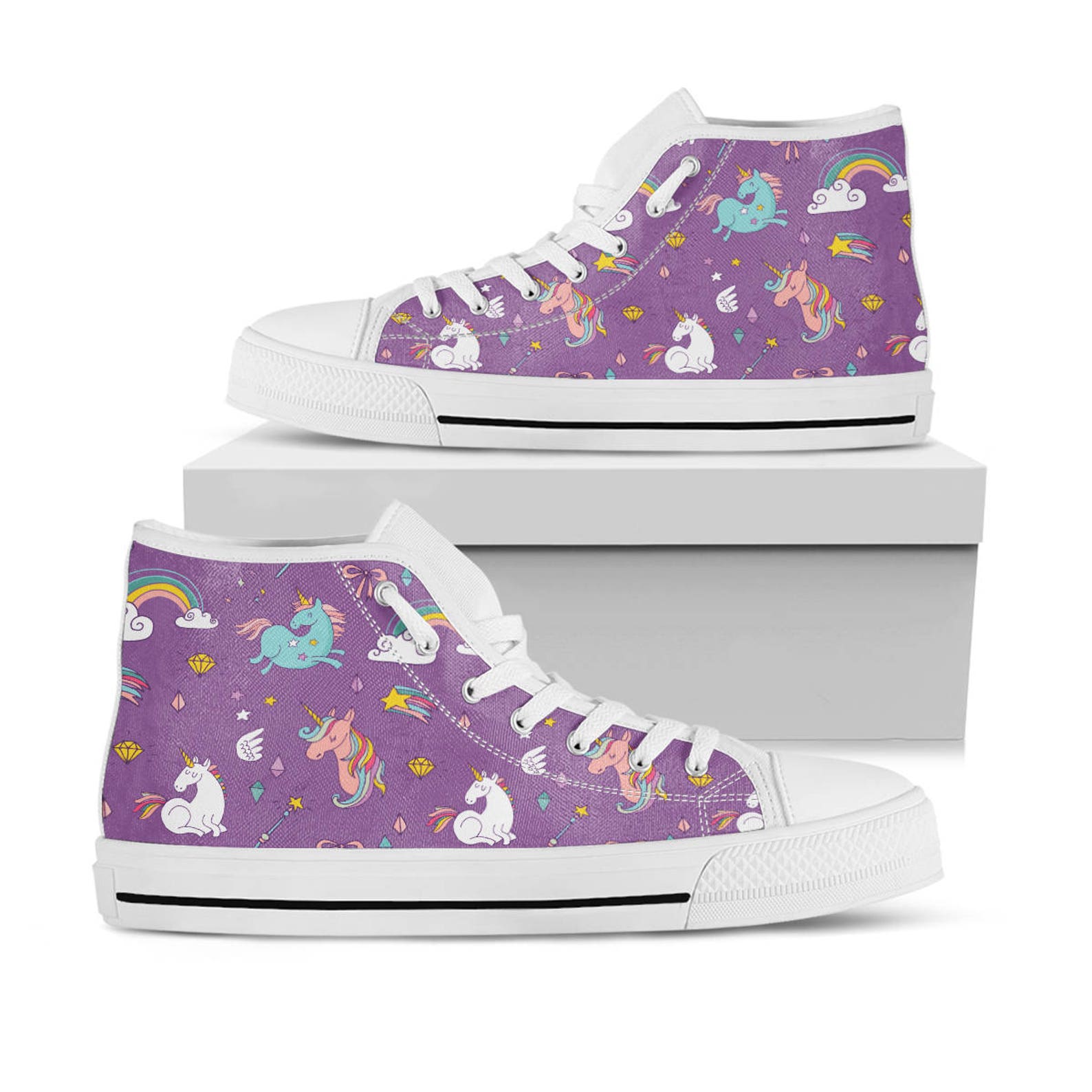 unicorn canvas shoes