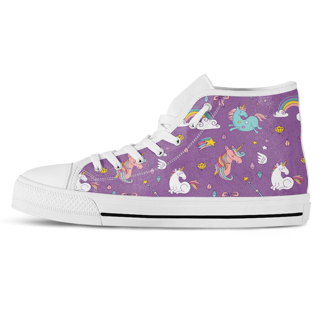 unicorn canvas shoes