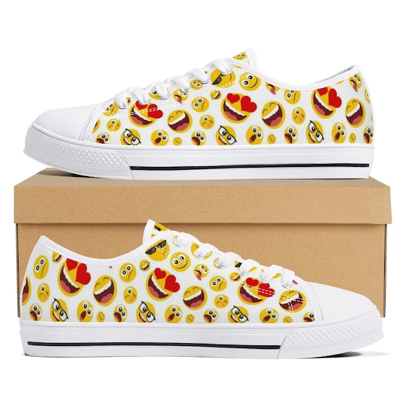 Zapatillas Emoji zapatillas de tenis personalizadas Etsy México