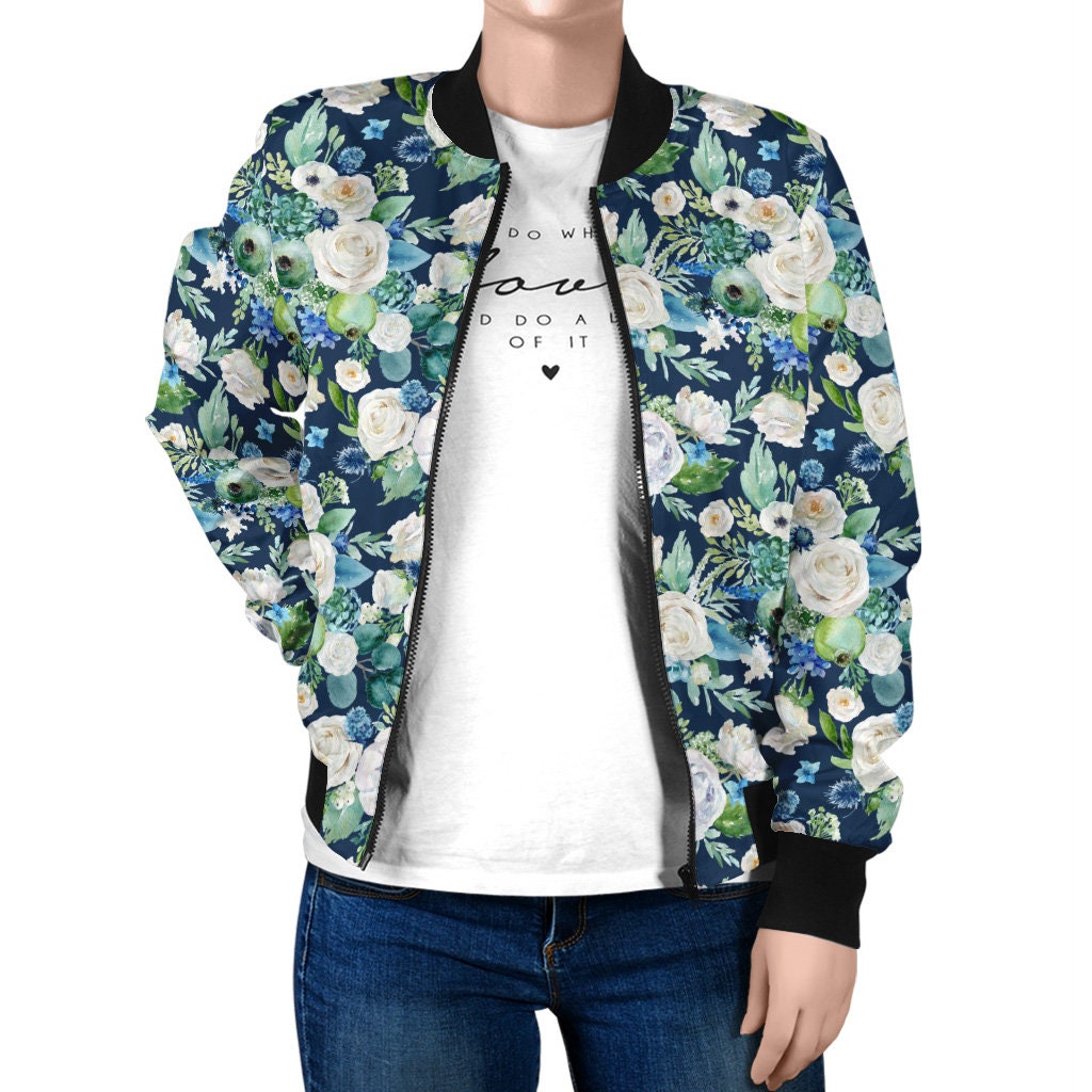 bomber jacket floral