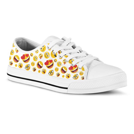 smiley face tennis shoes
