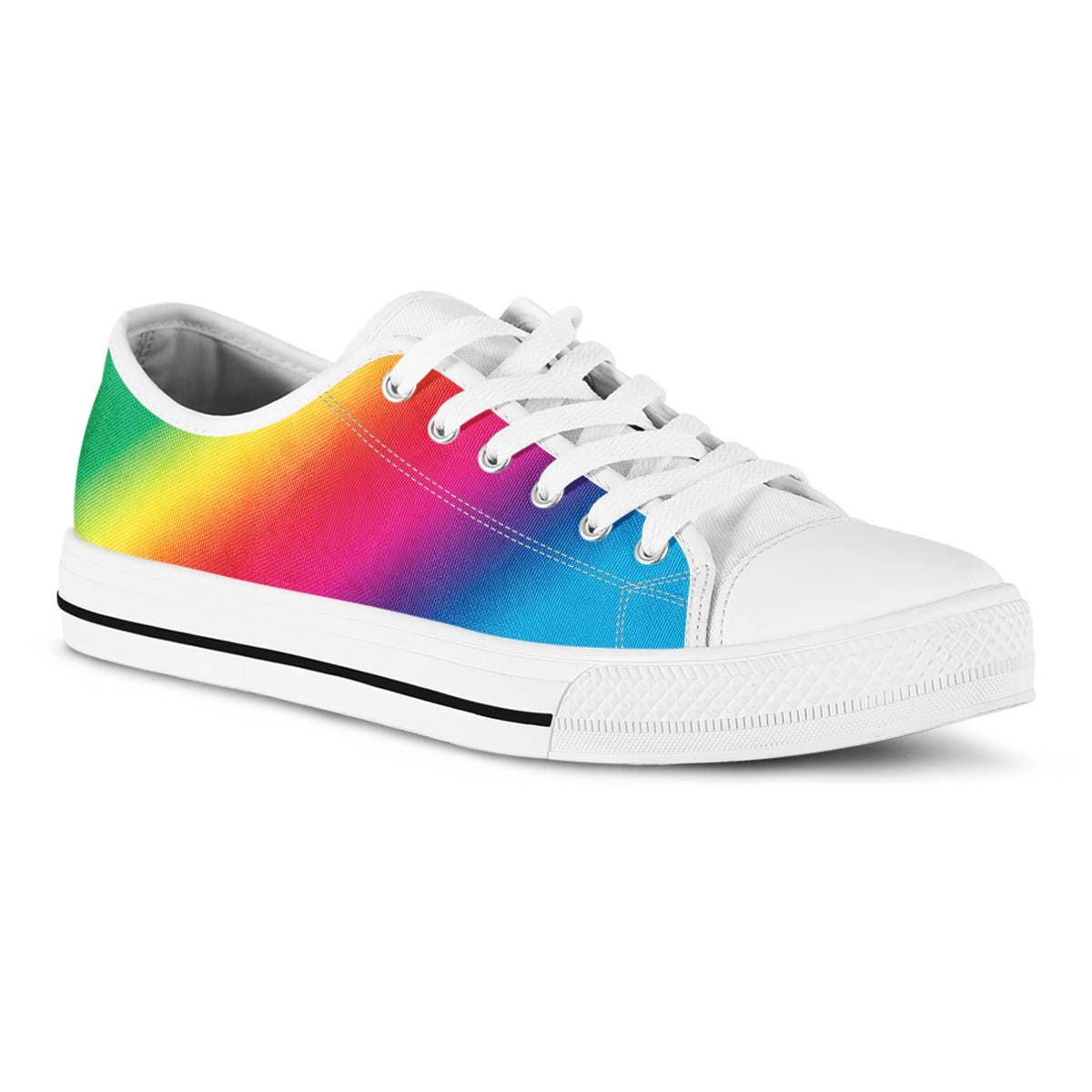 Rainbow Sneakers Gay Pride Shoes LGBT Wedding Shoes Etsy