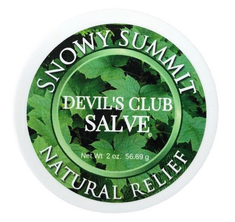 Devil's Club Salve, Snowy Summit, Salve, Pain Relief, Natural Relief, Devil's Club, All natural, Herbal Salve, Alaska Devil's Club Salve image 2