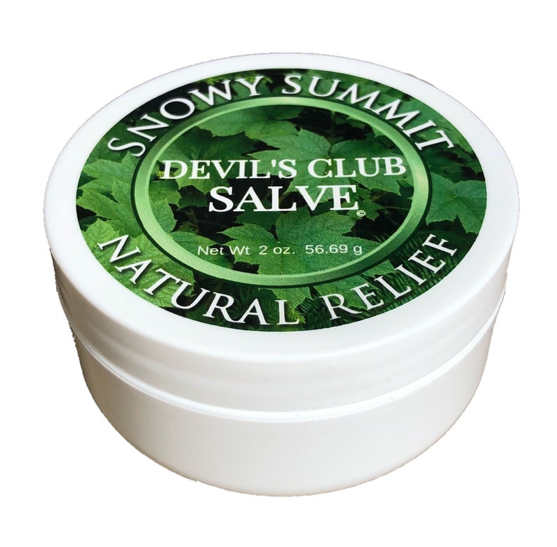 Devil's Club Salve, Snowy Summit, Salve, Pain Relief, Natural Relief, Devil's Club, All natural, Herbal Salve, Alaska Devil's Club Salve image 1