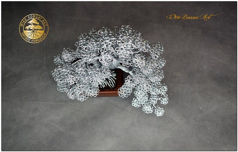 Steel Bonsai Tree in an Oak Pot 11th Wedding Anniversary Etsy