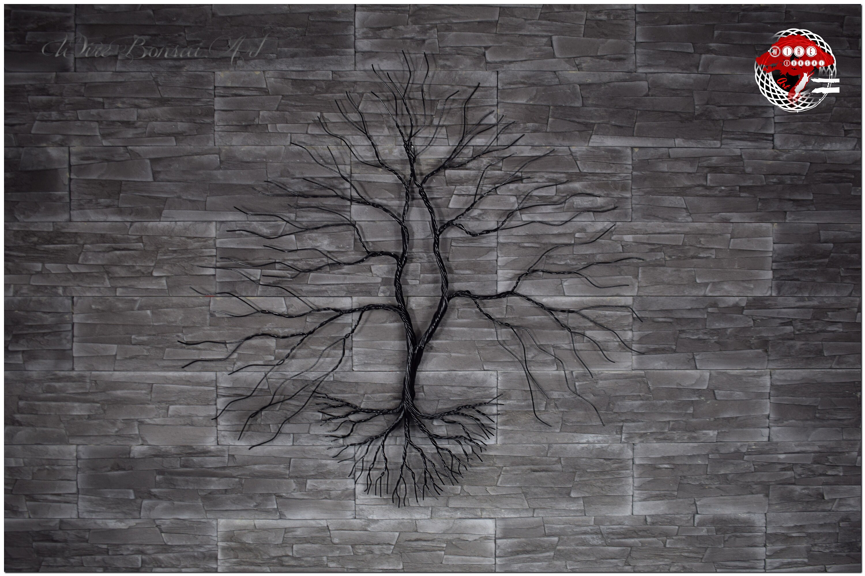 Black Metal Tree Wall Deco Tree of Life Wall Art Chakra Etsy UK