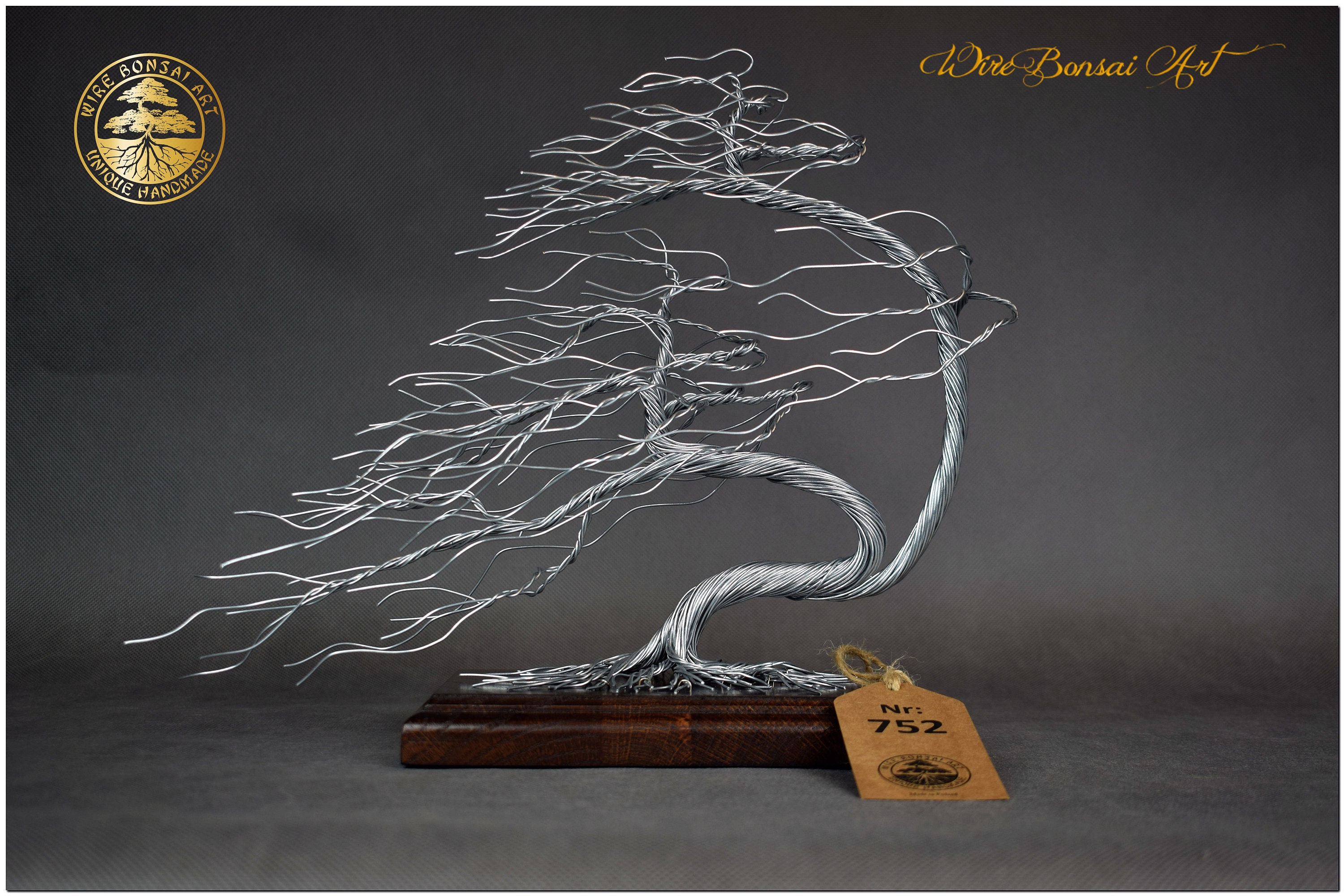 Wire Tree Sculpture Wire Bonsai Tree Handmade Wire Bonsai Wire Art 