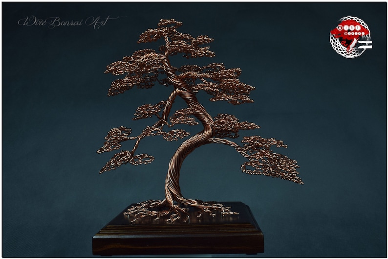 Bonsai tree made of copper gift for wedding 7th anniversary Etsy