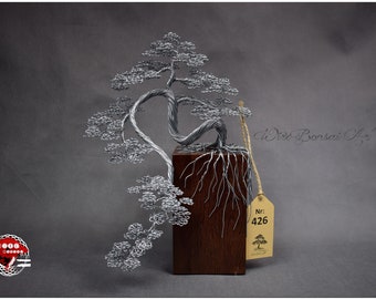 Steel Cascade Bonsai Tree | Steel Eleventh Wedding Anniversary | Engraved Dedication | Meditation Decor | Feng Shui | Spiritual Gift | Zen |