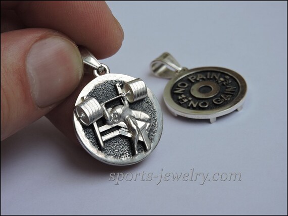 Bench Press Pendant 1 Inch Powerlifting Gift Weightlifting Etsy