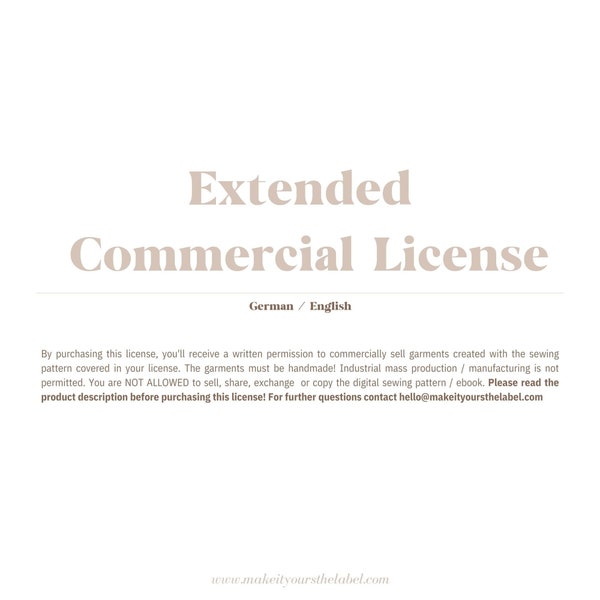 Extended commercial license