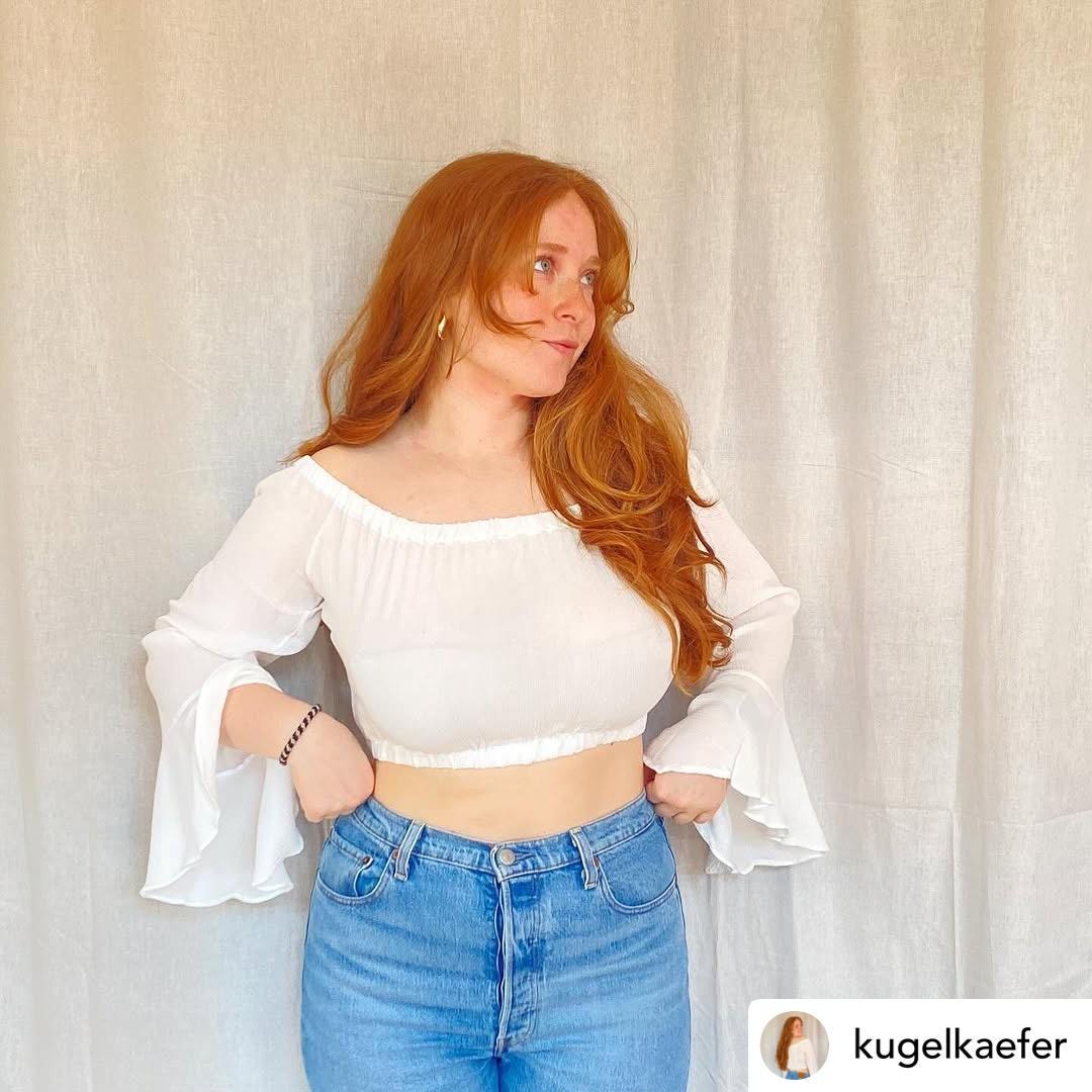 Off Shoulder Top PDF Sewing Pattern | Bardot Blouse Pattern - 12 Sizes ...