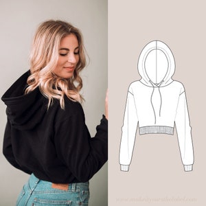 Sweat à Capuche T34-56 Patron de Couture PDF et Tutoriel en Français
